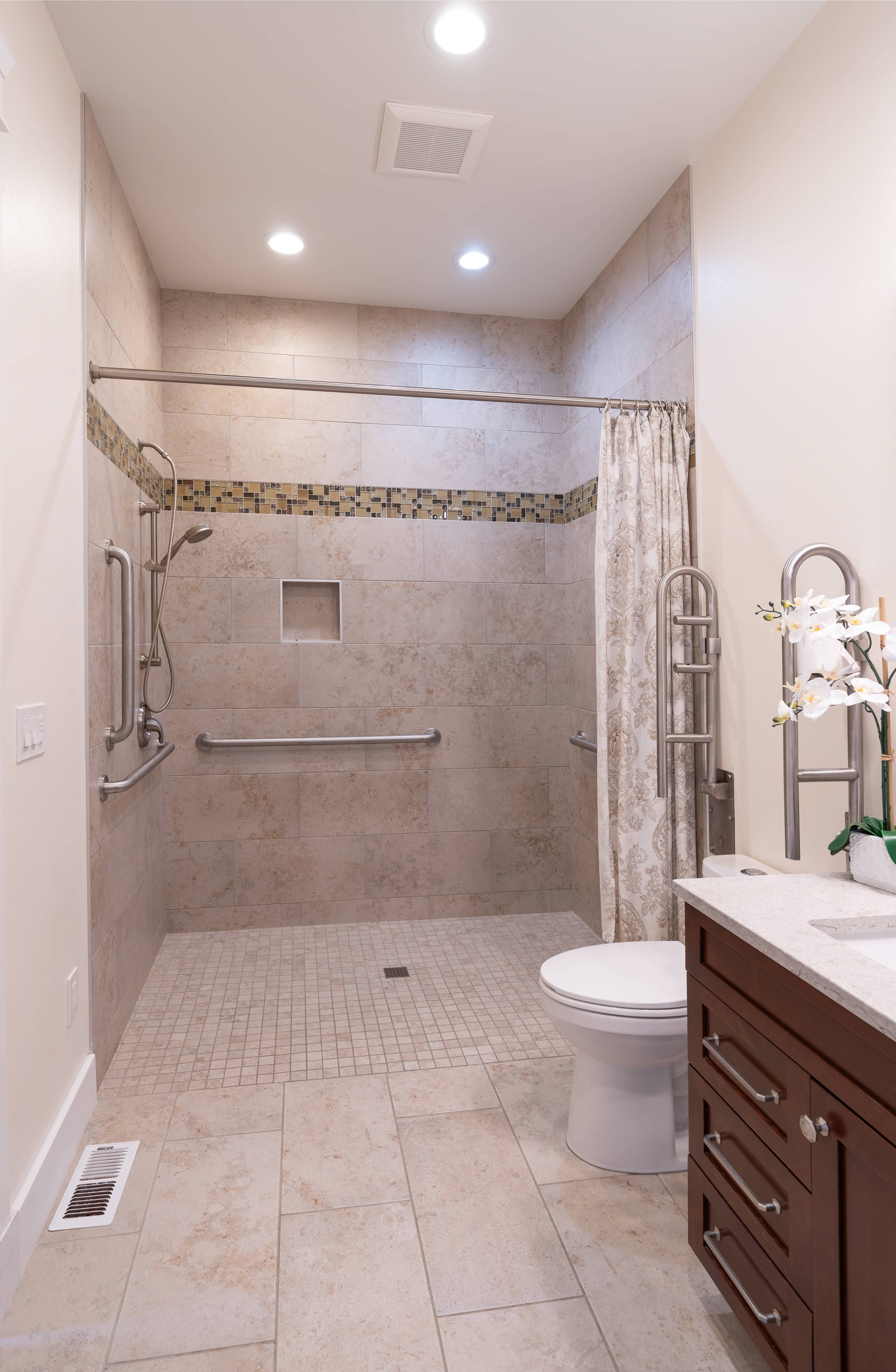 Private bathroom with walk-in shower